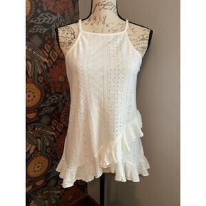 NWT Cupshe Swim Cover Dress Top White Size Small